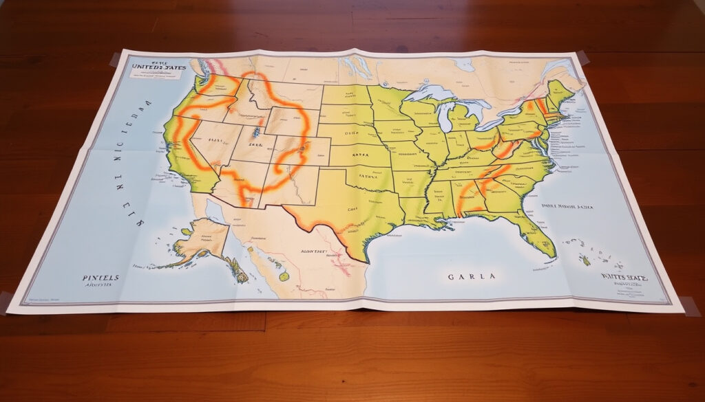Map of United States of America: Size, States, Cities Guide